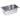 Gastronormbak RVS, 1/4 GN, H:10 cm, 2,8 L